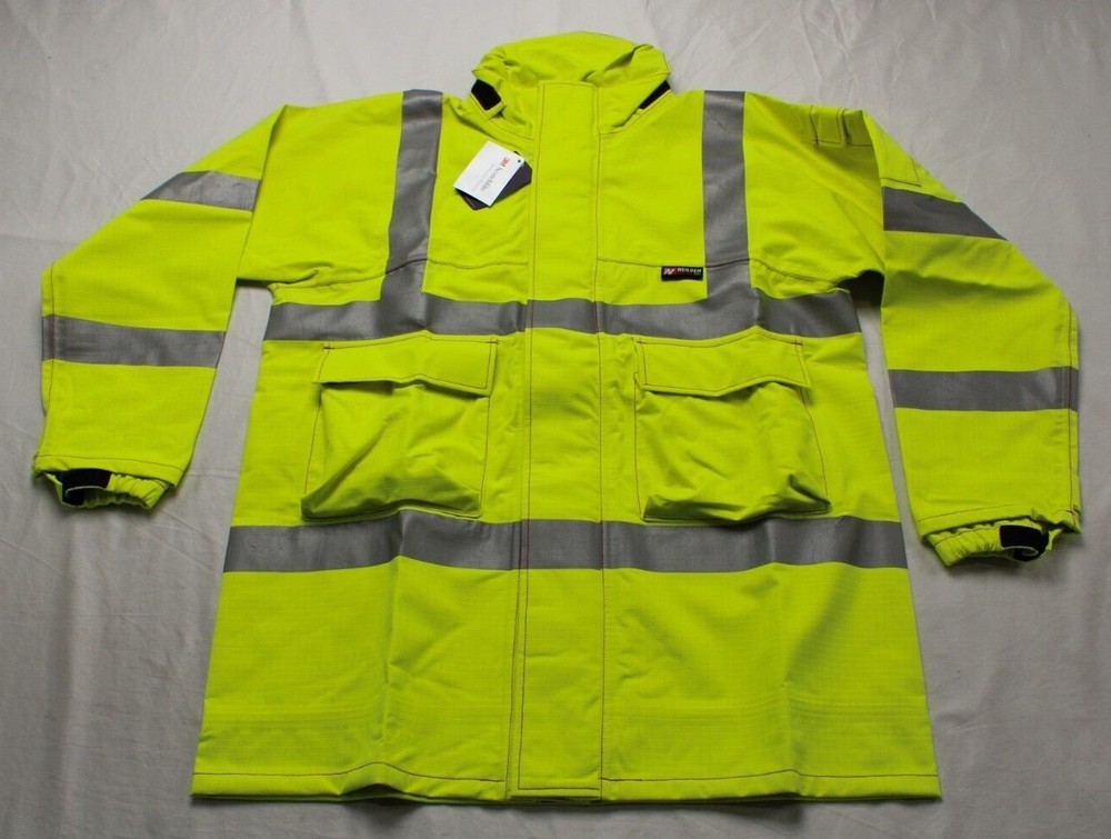 Neilsen Rain Wear Adult’s Pro Arc Long Rain Coat JQ2 Hi-Vis Yellow Size L-2XL