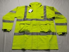Neilsen Rain Wear Adult’s Pro Arc Long Rain Coat JQ2 Hi-Vis Yellow Size L-2XL