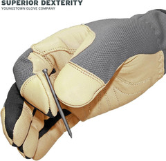 Youngstown Glove Hybrid Plus Leather Palm Heavy Duty Work Gloves For Men – Washa