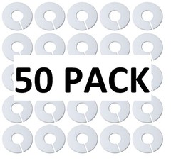 White Round Plastic Blank Rack Size Dividers – Multi-Pack
