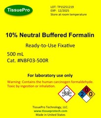 Neutral Buffered Formalin (10%) 500 mL from TissuePro