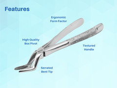 Dental Extraction Forceps (Upper Bayonet for Roots #51) ARTMAN