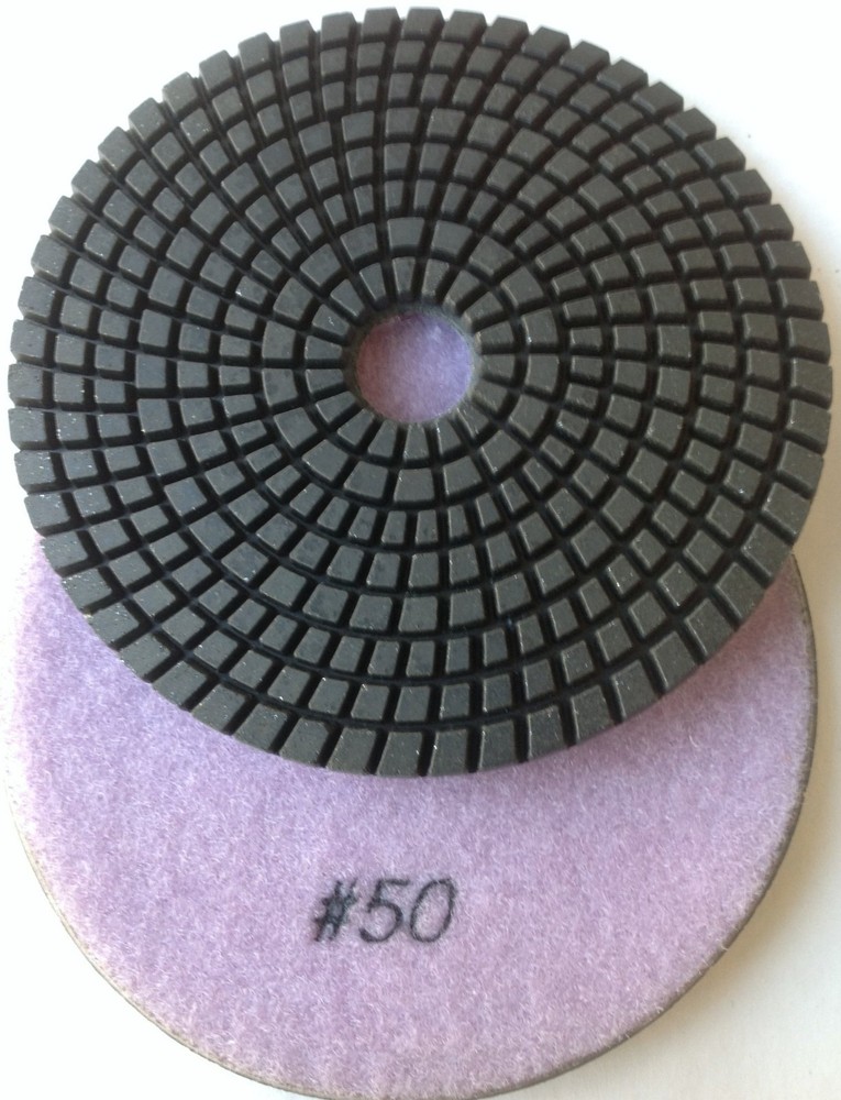 5 inch Diamond Polishing Pads WET 50-8000 Grit Granite Marble Stone Concrete