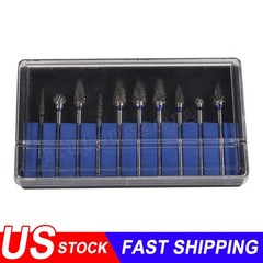 10 Pcs Tungsten Carbide HP Dental Acrylic Bur Drill Coarse Cutter 2.35mm Shank