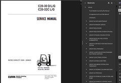 CLARK C25L FORKLIFT OPERATORS SERVICE REPAIR SHOP MANUAL PDF ON USB