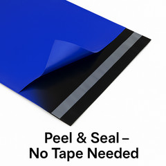 Blue Plastic Mailing Bags Poly Mailers Self Seal Shipping Envelopes – All Sizes