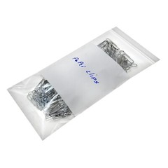 1000/PCS White Block 2″x3″ Clear Reclosable Seal Bag Plastic Zip Lock Bags 4Mil