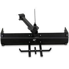 42″ Tow Behind Box Scraper Lawn Tractor Attachment w/ Steel Box Blade Hitch Tow