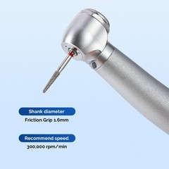 AZDENT Dental Diamond Burs Kit High Speed FG 1.6mm for Cutting Zirconia USA