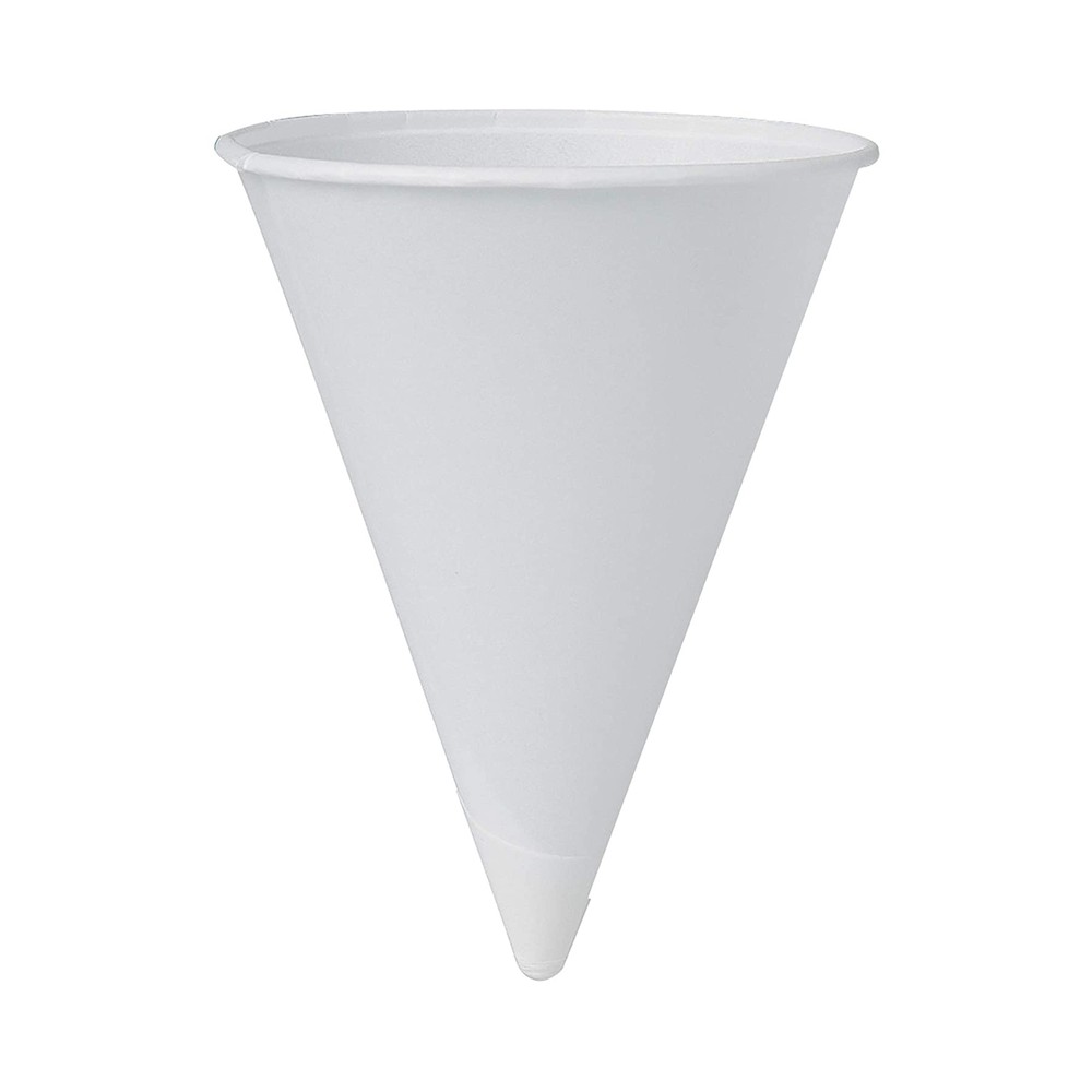 Bare Disposable Paper Cone Cup White Paper 4 oz. 200 Ct 4R-2050