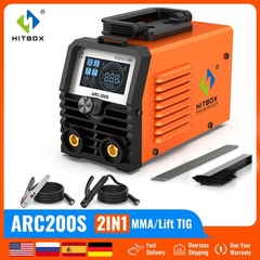 HITBOX 200A Stick Welder 110V ARC MMA Lift TIG 2-in-1 Welding Machine DIY/Gift
