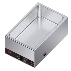VEVOR Commercial Food Warmer Buffet Bain Marie 1500W Steam Table with Power Cord