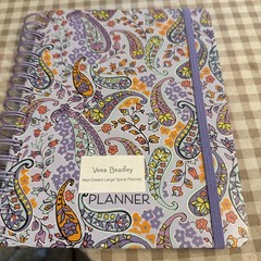 Vera Bradley Non-Dated Large Spiral Planner MADDALENA PAISLEY SOFT 12 Months NIB