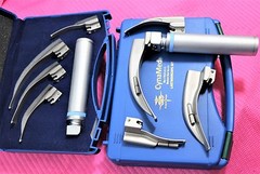 PREMIUM SET OF 5 LARYNGOSCOPE MACINTOSH MAC INTUBATION BLADES ANESTHESIA