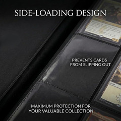 3600+ Pocket Trading Card Binder 36-Pocket Album for Sports Cards Black
