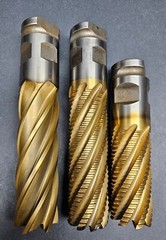 US MADE! 2″ Cobalt & HS End Mill Lot Square Roughing Corner Radius Machinist