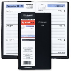 2026 At-A-Glance DayMinder SK48-00 Weekly Pocket Planner, 3-1/2 x 6″