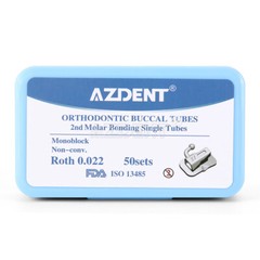 50Sets Dental Orthodontic Metal Buccal Tubes Monoblock MBT/Roth 022 1St Molar