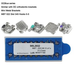 Dental Orthodontic Metal Brackets Braces Roth MBT 018 022 345 Hook Mini MIM Twin