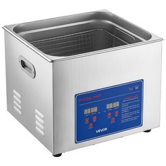 VEVOR Ultrasonic Cleaner 15L-Class Ultrasonic Parts Cleaner 40kHz for Glasses