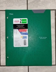 Five Star 2 Pocket Folder w/ Stay-Put Tabs – Durable School Folder– Choose Color