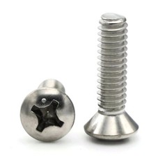 5/16″-18 | 316 Stainless Steel Phillips Oval Head Machine Screws – Select Size