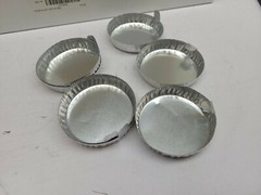 COLE PARMER 01018-52 GP, 70MM Aluminum Dish W/ Tab 100/EA U2J