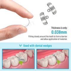 Dental Matrix Bands Ring Sectional Matrice Clamp Fit Garrison Palodent V3 System