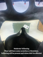 MSA Millennium Gas Mask. W/Drop Leg Pouch used and original used clear lens READ