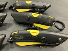 Lot of (6) Easy Cut 2000 Yellow Safety Box Cutter Knife