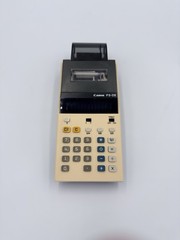 Vintage 1980s Canon P3-DII Printing Calculator Desktop LCD Display Made In Japan