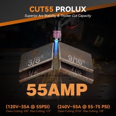 ARCCAPTAIN iControl CUT55 Prolux Plasma Cutter Machine 55Amp Non-Touch Pilot Arc