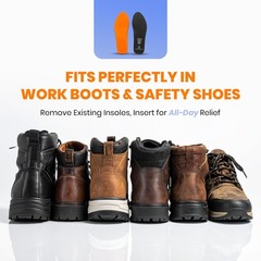 HANDARTE Memory Foam Work Insoles for Standing All Day | Premium Leather Boot…