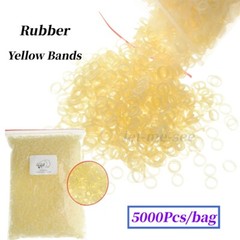 5000Pcs/pack Dental Orthodontic Elastics Ligature Ties Rubber Bands Yellow