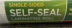 5 Rolls Scotch Self-Seal Laminating Sheets Single Sided 16-Inches x 10-Foot Roll