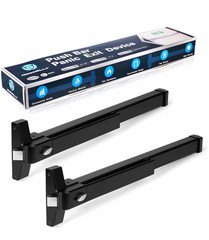 IRONWALLS Commercial Push Bar Panic Exit Device Stainless Steel, 2-Pack 28″-41″