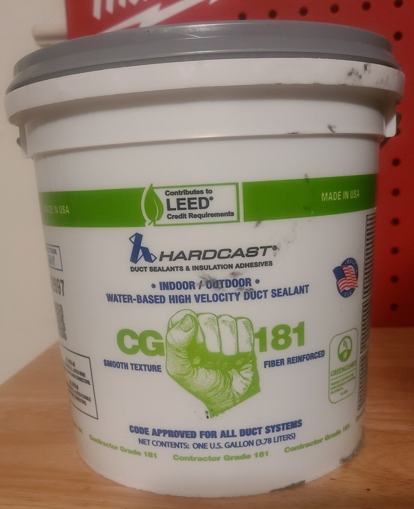 Hardcast CG 181 Water-Based High Velocity Duct Sealant CG-181