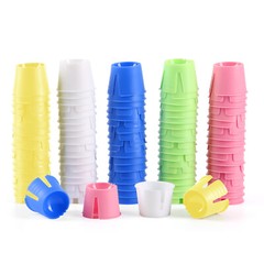 JMU Dental Disposable Plastic Dappen Dishes Mixing Bowl Cup Assorted Colors