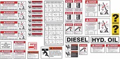 LinkBelt HTC-8670 Aftermarket Decal Kit – very high quality aftermarket decals