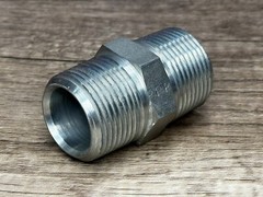 PARKER 1 FF-S Pipe Nipple, Steel, 1 in Pipe Size,MNPTF