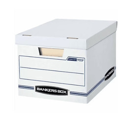 Bankers Box Basic Duty Letter/Legal File Storage Box with Lids, 10 Pack, White C