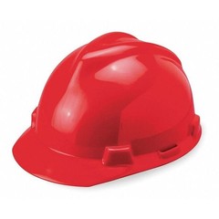 Msa Safety 475363 V-Gard Front Brim Hard Hat, Type 1, Class E, Ratchet