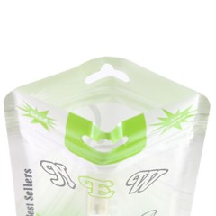100/200/500 Clear Window Color New Product Packaging Zipper Bags with Hang Hole