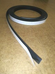 Neoprene Sheet Rubber SOLID 1/4″ Thick Strip 2″ W x 10-Ft L w/ PS Adhesive Back