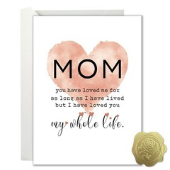 Lumoaster Mother’s Day Cards for Mom – Funny Mothers 5.9×8.3 inches, Pink