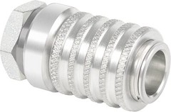 PD222 Series PD Steel Test Port and Diagnostic Equipment Quick Coupler Silver