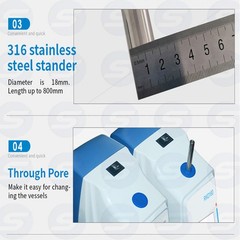 20L-100L Lab Overhead Stirrer Lab Mixer for Processing Chemicals LCD Core Motor