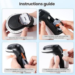 Compatible DYMO Embossing Label Maker with 5 DYMO Label Tapes | Organizer Xpress