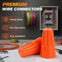 125 PCS Wire Connectors Nuts Electric Wire Caps Assortment Nuts Connection