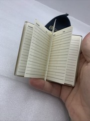 Vintage Miniature Gold Tone Purse Foldup Address Book 3.5 X 2 BB